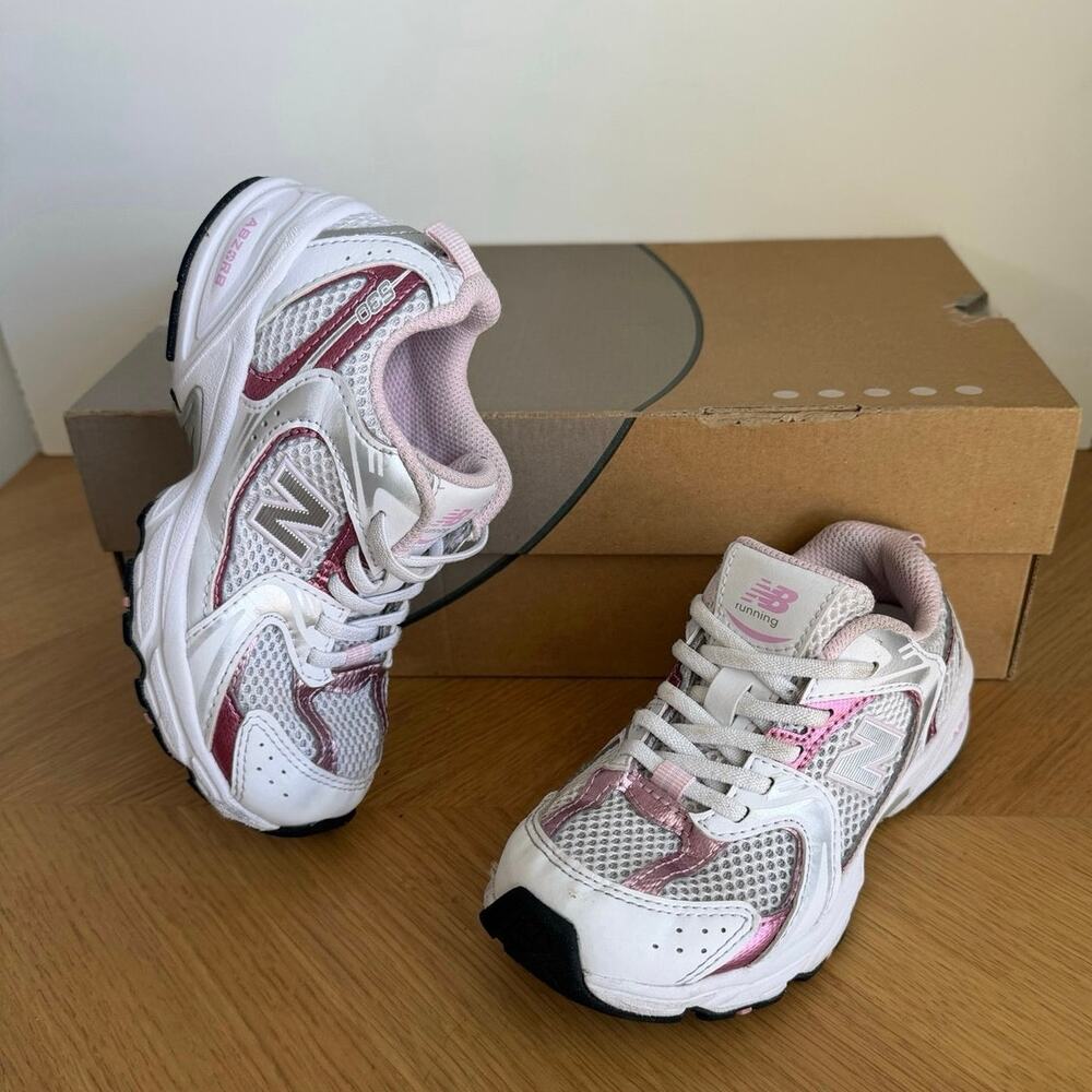 New Balance 530 ‘Metallic Pink/White’ Kids Sneakers- SZ 12 C